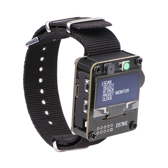 DSTIKE Watch V4 D&B Watch WiFi Deauther & Bad USB Watch ESP8266  Programmable